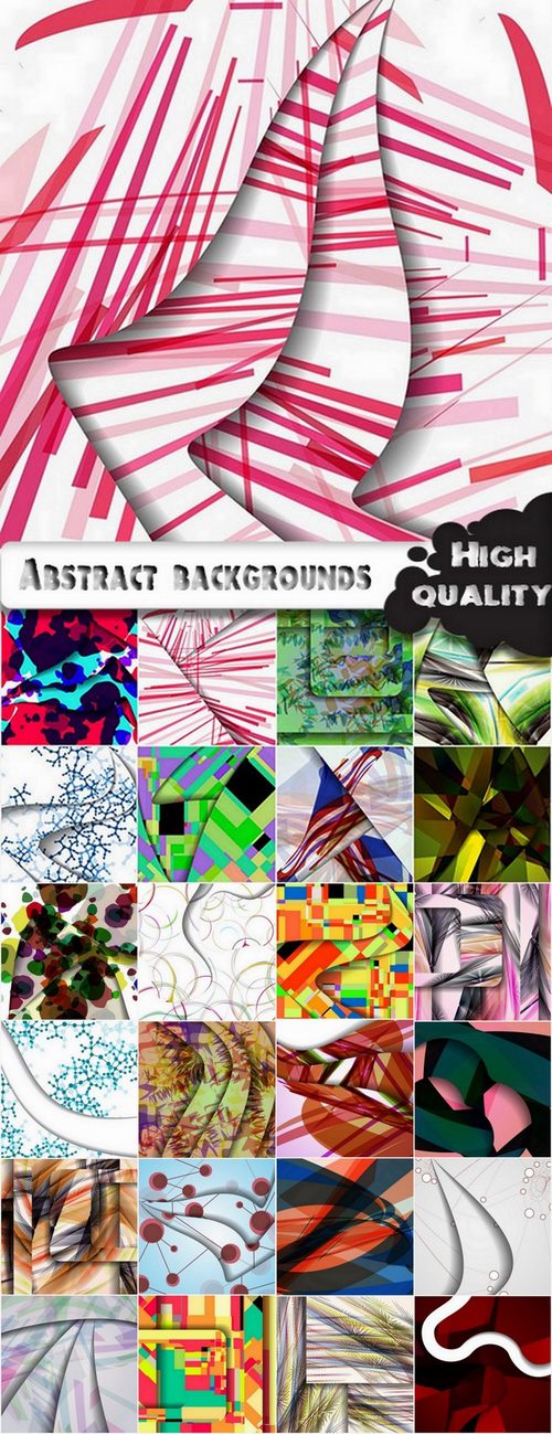 Abstract backgrounds in vector Set from stock #14 - 25 Eps