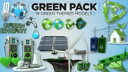 The Pixel Lab - 3D Green Pack for Cinema 4D