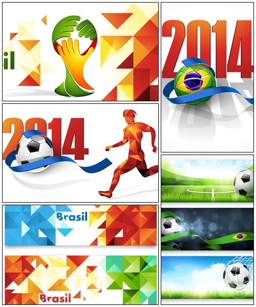 Abstract colored soccer vector backgrounds- vector stock