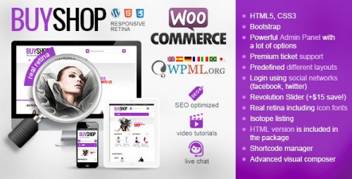 Download Nulled BuyShop v.1.0.16 - Responsive WooCommerce WordPress Theme