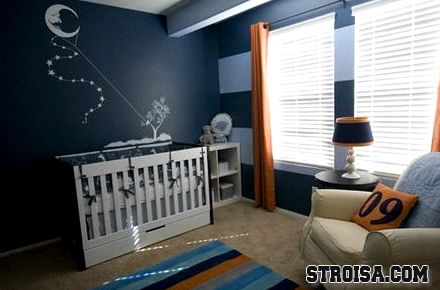 Голубая комната малыша