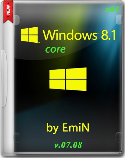 Windows 8.1 Core x64 by EmiN v.07.08 (2014) Русский
