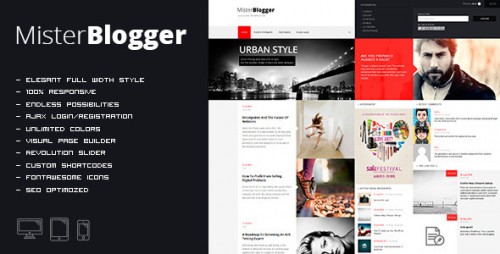 Download Nulled MisterBlogger - Blog Magazine WordPress Theme