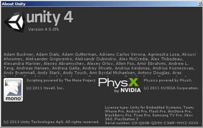 Unity 3D Pro 4.5.0 f6 (x32)/[2014, ENG]
