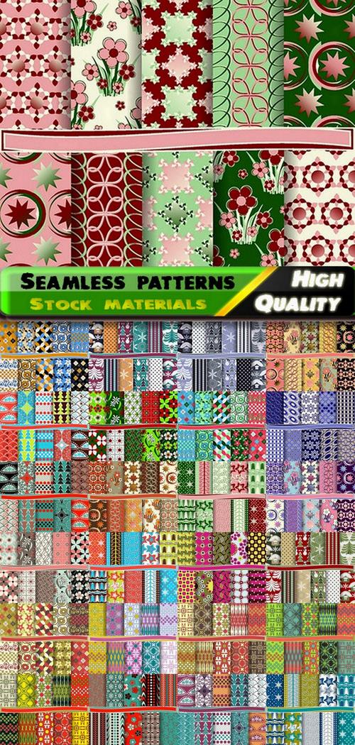 Abstract  Seamless patterns in vector set from stock #12 - 25 Eps