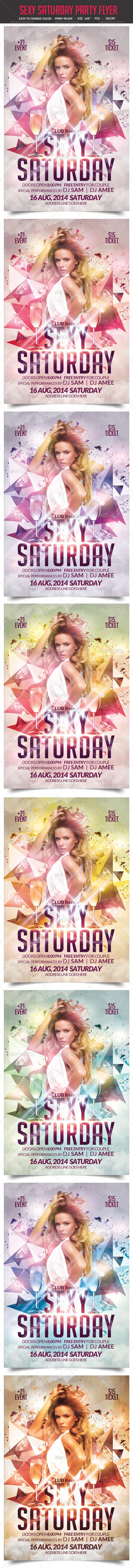 Sexy Saturday Party Flyer 8548546