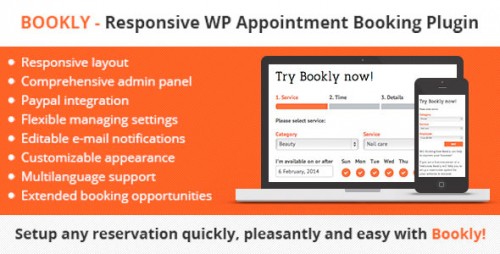 Download Nulled Bookly - Responsive WordPress Appointment Booking Plugin
