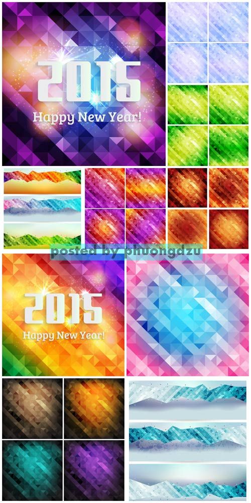 Abstract background, vector collection of textures 3