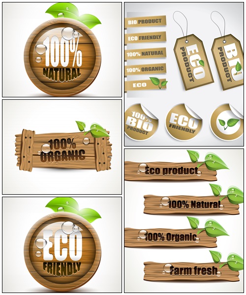 Eco background, 8 - vector stock