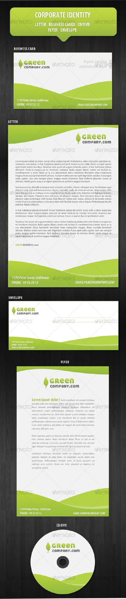 GraphicRiver Green Company Corporate Identity/Stationery 103860