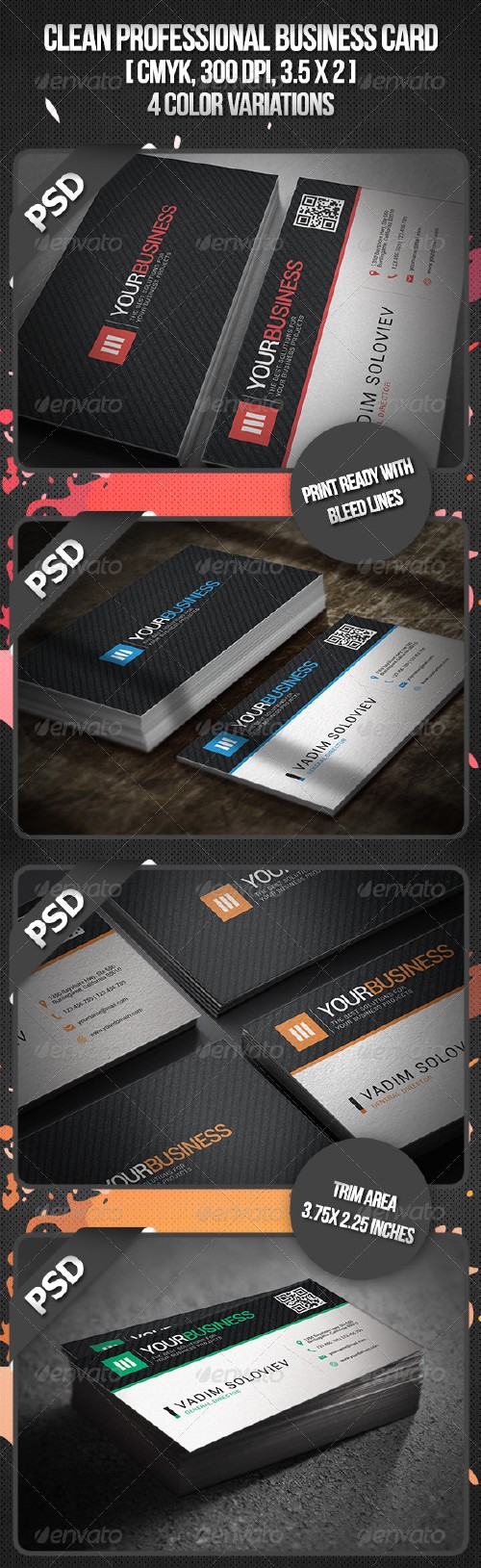 GraphicRiver Clean Professional Business Card 3058128