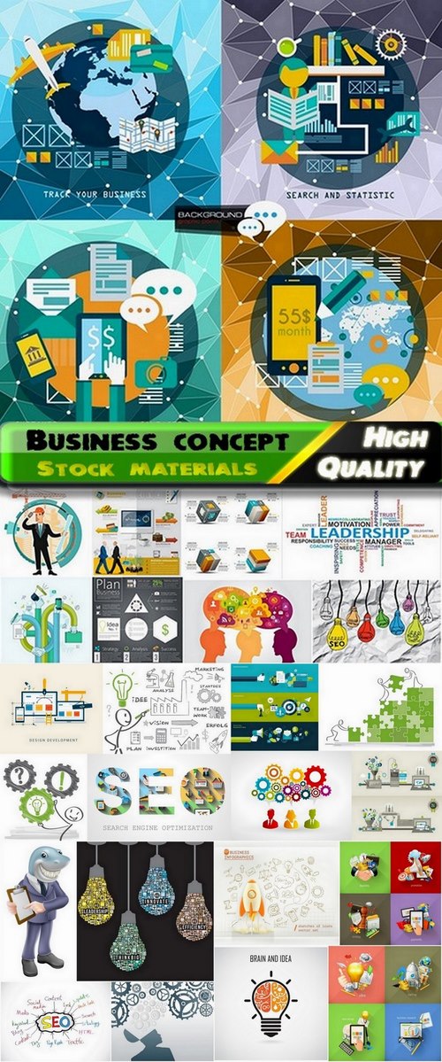 Business concept  and business design element in vector from stock - 25 Eps