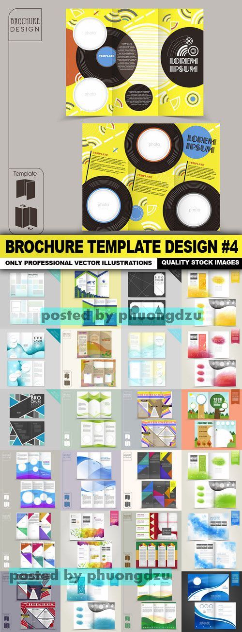 Brochure Template Design Vector colection 04