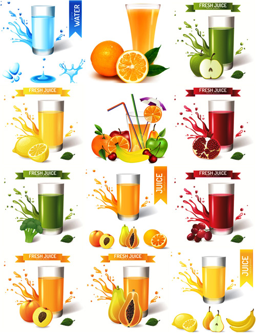 Juice design vector