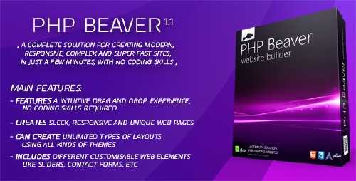 CodeCanyon - PHP Beaver - Drag and Drop Website Builder v1.0