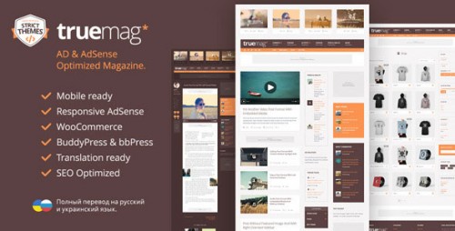 Nulled Truemag v1.1.4 - AD & AdSense Optimized Magazine