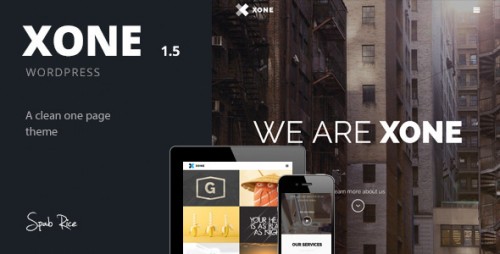 Download Nulled Xone v1.5 - Clean One Page WordPress Theme