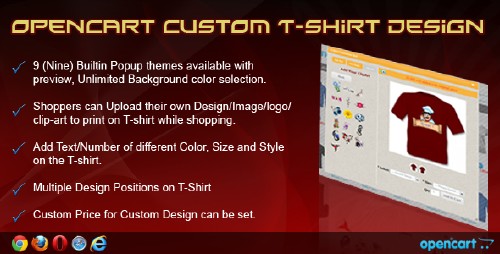 CodeCanyon - OpenCart Custom T-Shirt Design
