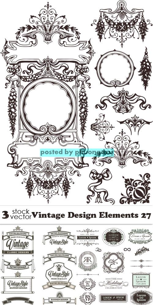 Vectors - Vintage Design Elements 27