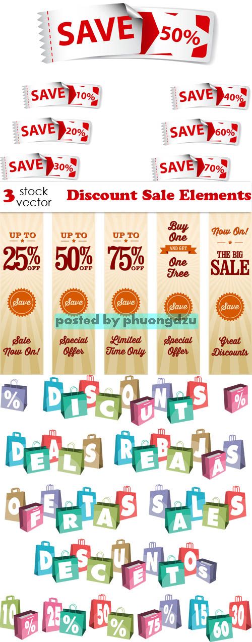 Vectors - Discount Sale Elements 1