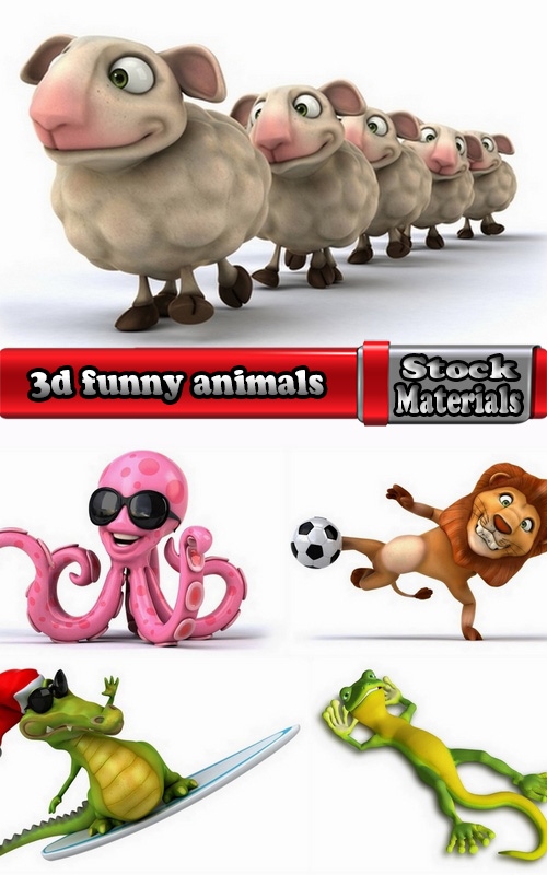 3d funny animals 5 UHQ Jpeg