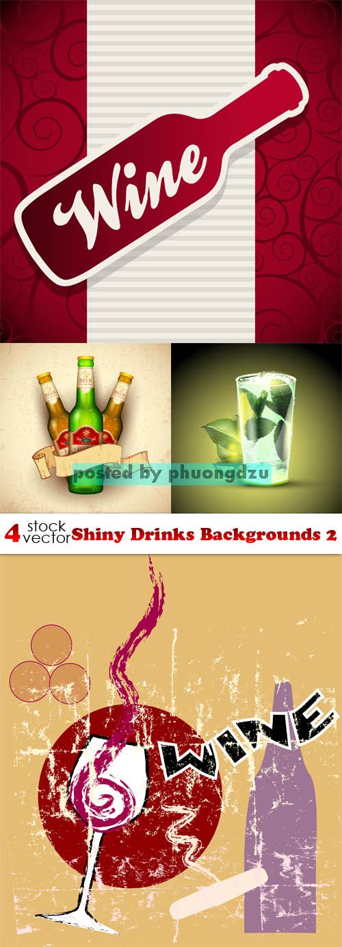Vectors - Shiny Drinks Backgrounds 02