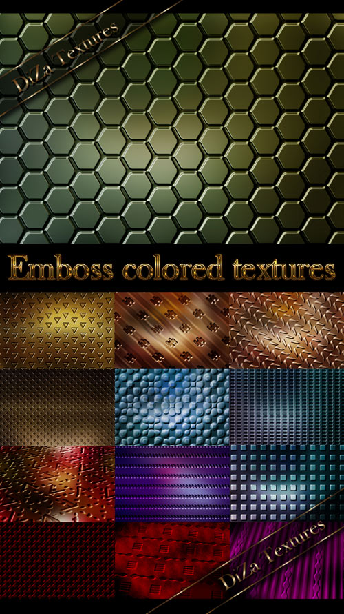 Emboss colored textures