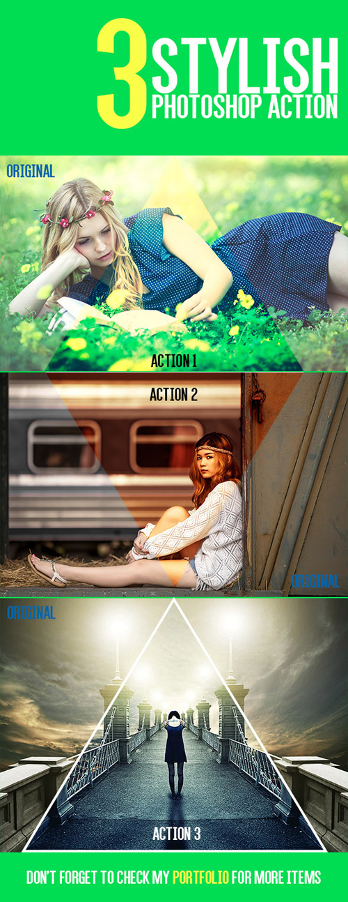 GraphicRiver - 3 Stylish Actions 9081957