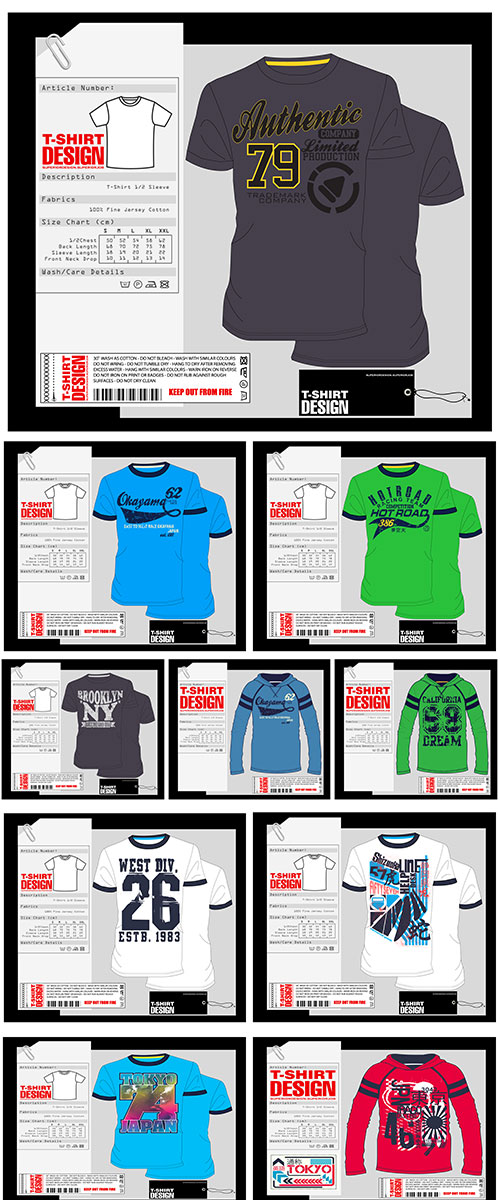 Stock: T-Shirt Design. Print Design. College - Varsity T-Shirt