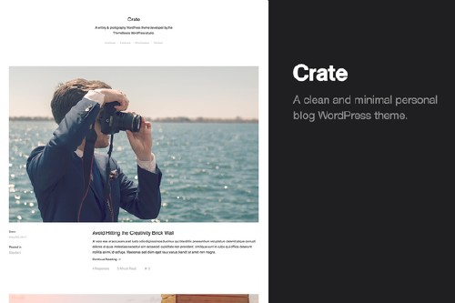 CreativeMarket - Crate - Journaling WordPress Theme