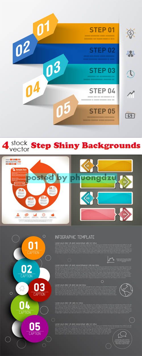 Vectors - Step Shiny Backgrounds 04