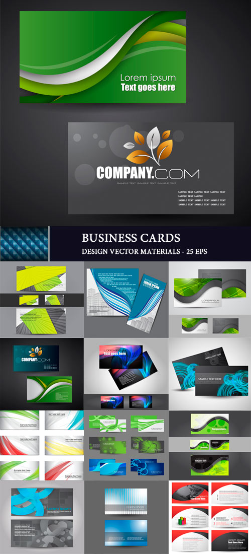 Бизнес шаблоны для визитных карточек 2