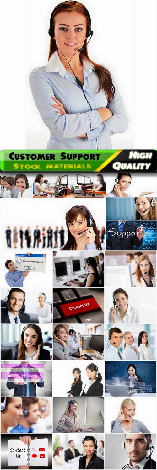 Customer Support business concept Stock images - 25 HQ Jpg