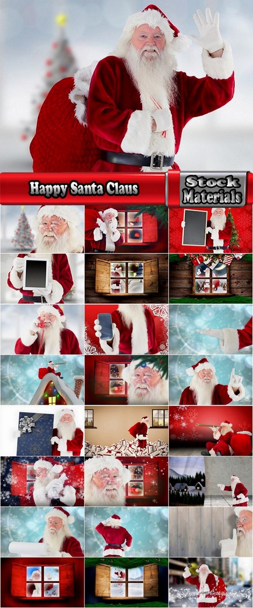Happy Santa Claus 25 UHQ Jpeg