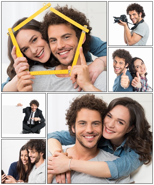 Portrait Of Loving Young Couple - Stock Photo