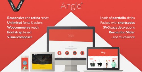 Angle v1.7.4 - Flat Responsive Bootstrap MultiPurpose Theme product graphic
