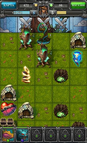Captures d'écran du jeu Donjons de Evilibrium sur Android, une tablette.