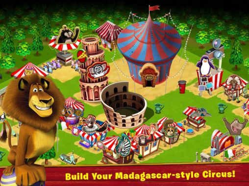 Screenshots of the game Madagascar: Join the circus on Android phone, tablet.