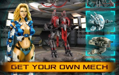 Screenshots of the game Mechs warfare on Android phone, tablet.