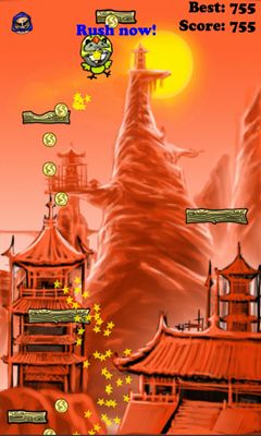 Screenshots of the game Kungfu Jump on the Android phone, tablet.