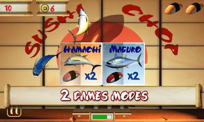 Captures d'écran du jeu SushiChop pour Android, une tablette.