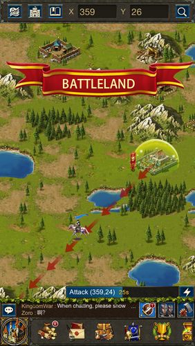 Screenshots of the game Kingdom war: Battleland of Empire deluxe for Android phone, tablet.