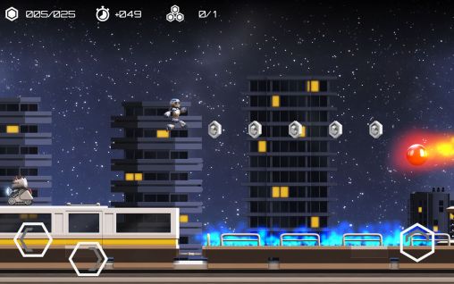 Screenshots of the game Atom run on Android phone, tablet.