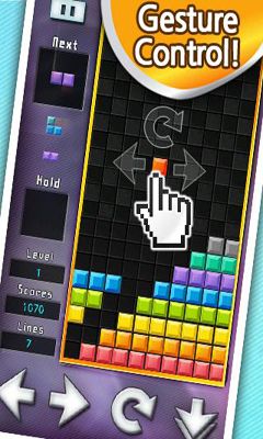 Screenshots of the game Brix on Android phone, tablet.