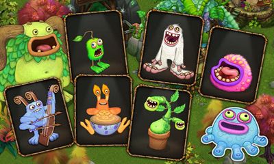 Screenshots of the game My Singing Monsters on Android phone, tablet.
