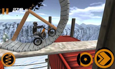 Screenshots of the game Trial Xtreme 2 HD Winter on Android phone, tablet.