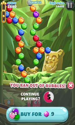 Capturas de tela do jogo Bubble Mania por telefone Android, tablet.