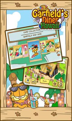 Screenshots of the game Garfield's Diner Hawaii   , .