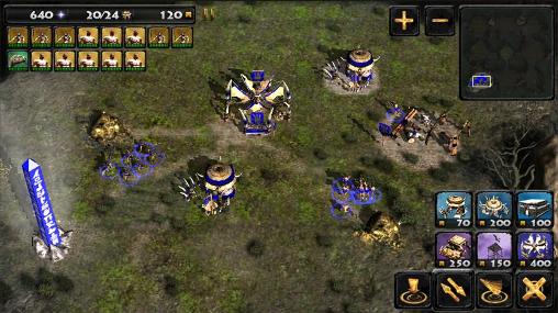 Screenshots of RTS games: Rex tribal society on Android phone, tablet.