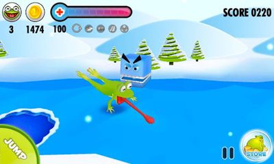 Screenshots of the game Frog on Ice for Android phone, tablet.